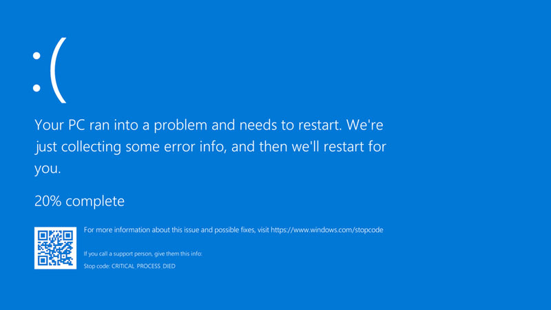 BSoD in WIndows 8 and 10